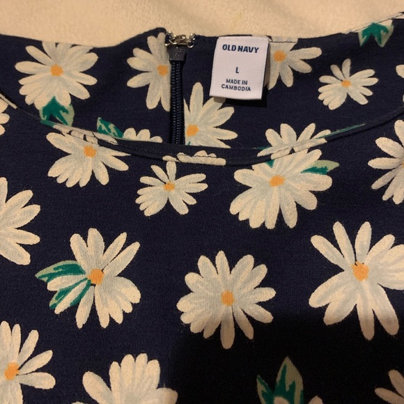 🌼 Old Navy Blue Daisy Body-Con Dress🌼 - Picture 5 of 8